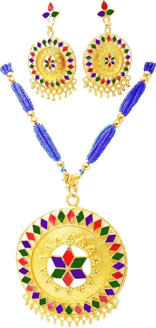 Assamese_Traditional_Multi_Colour_Japi_Tassel_Set_For_Women
